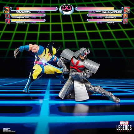 Marvel Legends Series Gamerverse Wolverine vs Marvel's Silver Samurai, Retro Video Game -Inspired Collectible 6-Inch Action Figures 2-Pack
