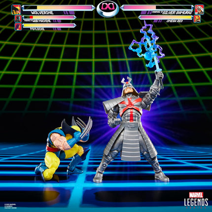 Marvel Legends Series Gamerverse Wolverine vs Marvel's Silver Samurai, Retro Video Game -Inspired Collectible 6-Inch Action Figures 2-Pack