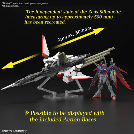 Bandai Hobby - 1/144 HG #258 Gundam Seed Freedom - ZGMF/A-42S2 & A-GXQ754/V2 Destiny Gundam Specs II & Zeus Silhouette Model Kits