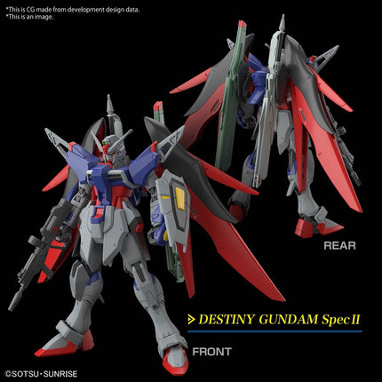 Bandai Hobby - 1/144 HG #258 Gundam Seed Freedom - ZGMF/A-42S2 & A-GXQ754/V2 Destiny Gundam Specs II & Zeus Silhouette Model Kits