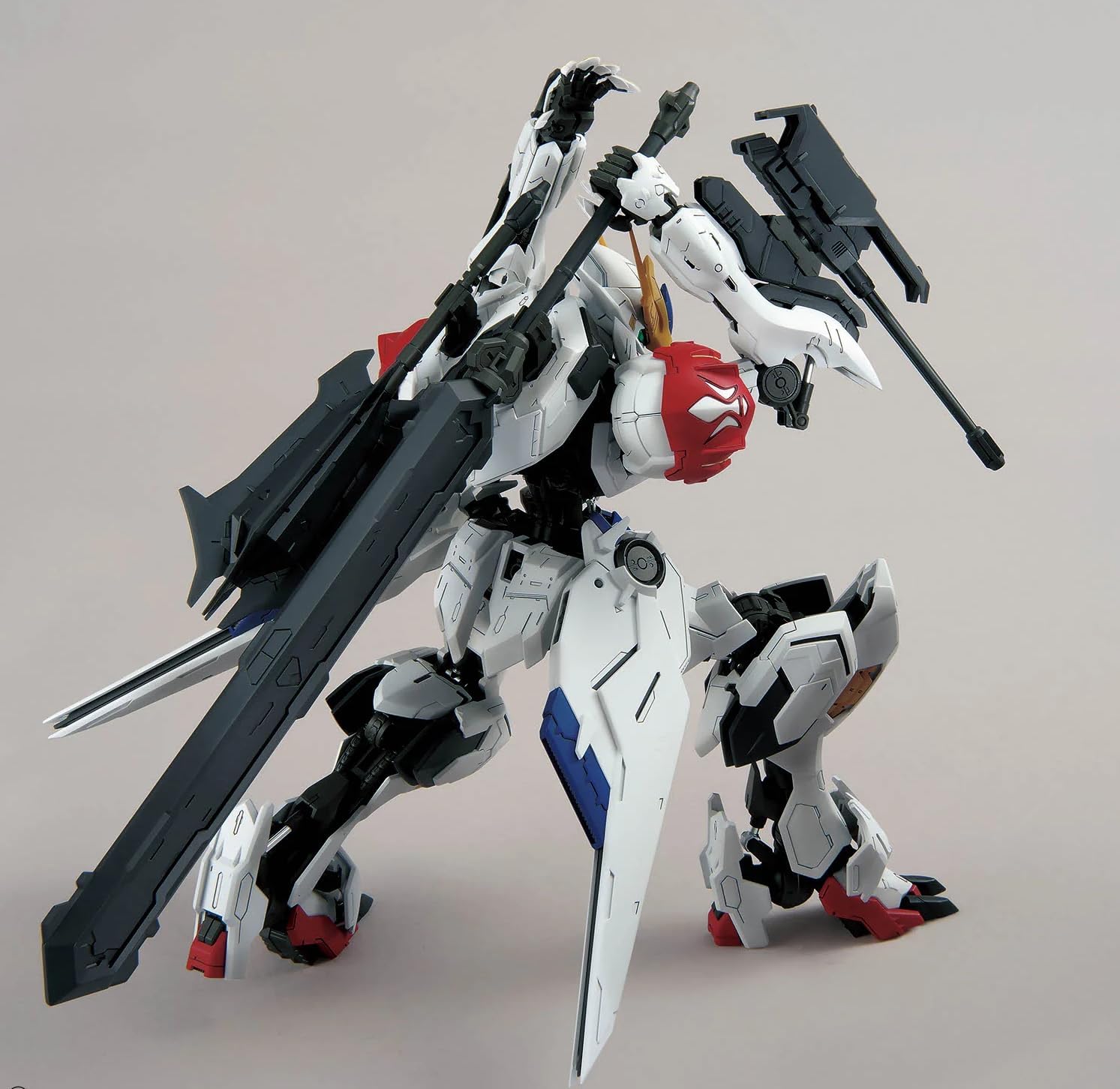 Bandai Hobby - 1/100 MG Iron-Blooded Orphans Gundam, ASW-G-08 Gundam Barbatos Lupus Model Kit