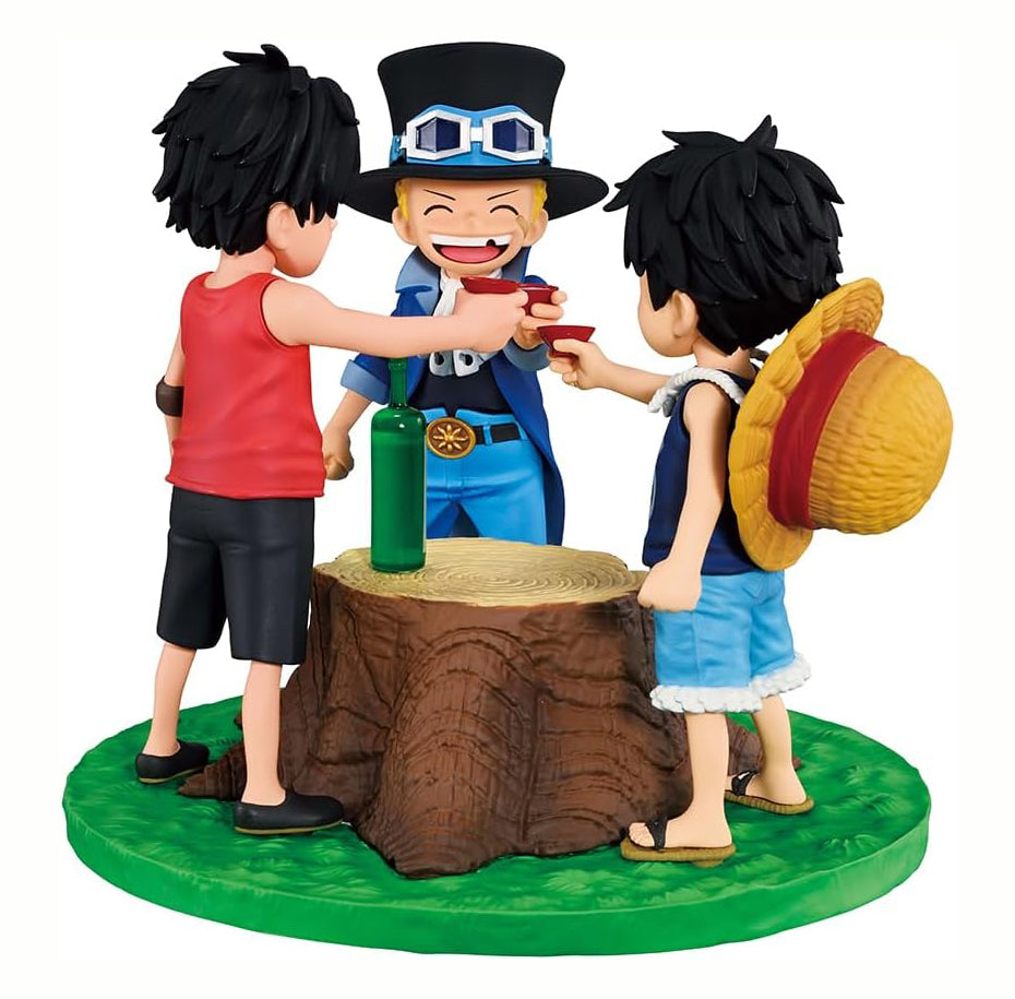 Ichibansho Figure - One Piece - Ace & Sabo & Luffy (Dramatic Memories) Revible Moment Collectbile Statue