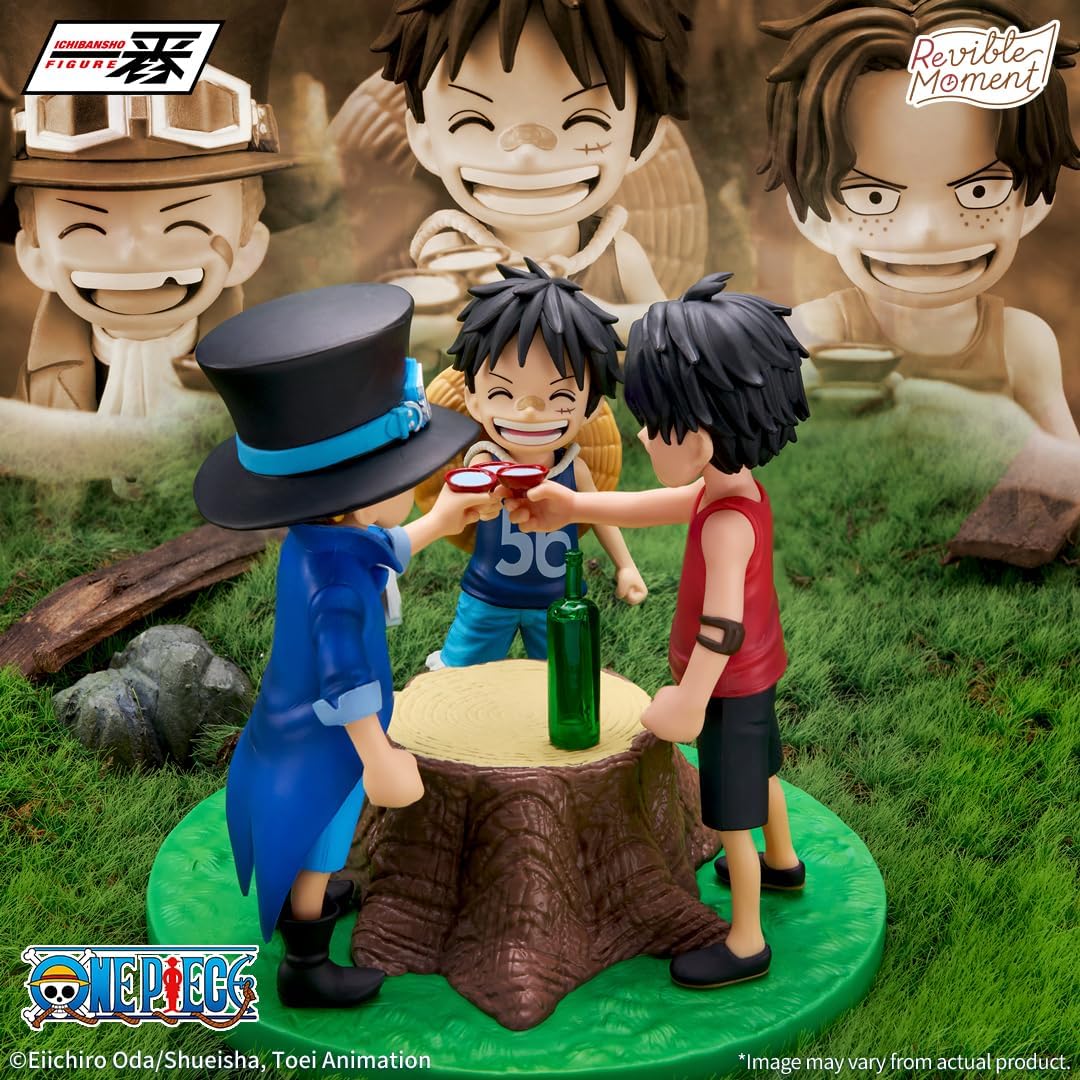 Ichibansho Figure - One Piece - Ace & Sabo & Luffy (Dramatic Memories) Revible Moment Collectbile Statue