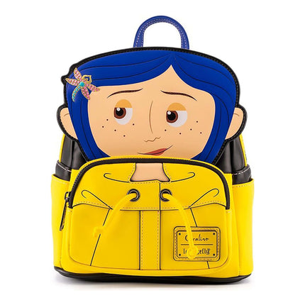 Loungefly Laika Coraline Raincoat Cosplay Womens Mini Backpack (Entertainment Earth Exclusive)