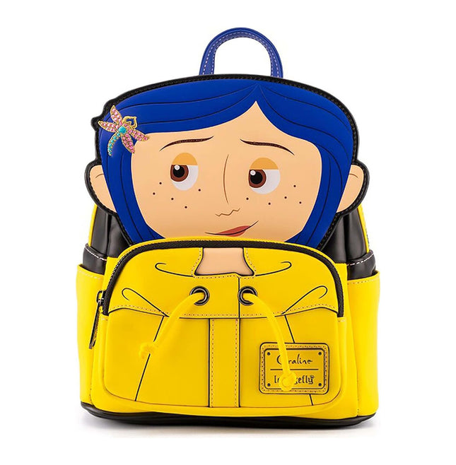 Loungefly Laika Coraline Raincoat Cosplay Womens Mini Backpack (Entertainment Earth Exclusive)