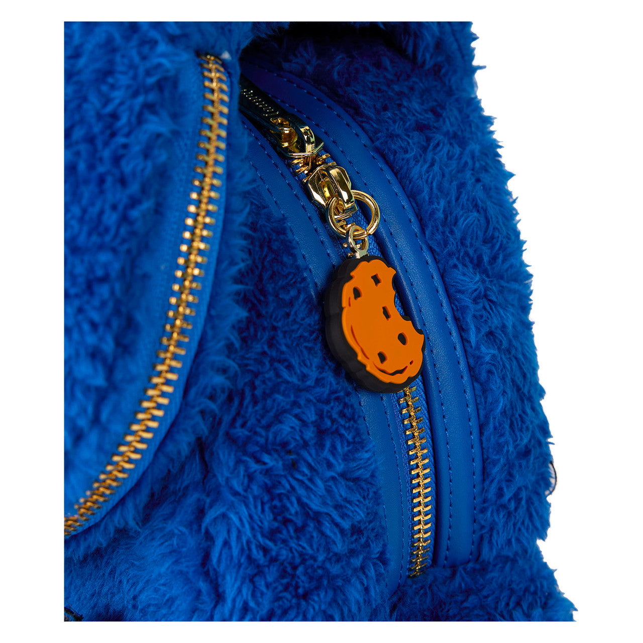 Loungefly Sesame Street Cookie Monster Plush Cosplay Mini Backpack With Coin Bag