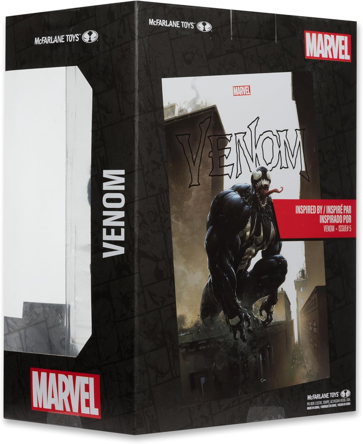 McFarlane Toys - Marvel Venom 1:6th Scale Collectible with Scene & Comic (Venom #5)