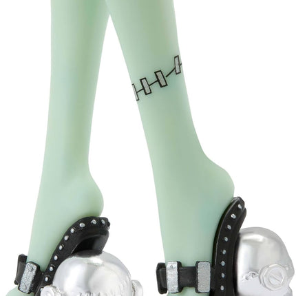 Monster High x Barbie Frankie Stein Doll with Original Barbie-Inspired Swimsuit and Solo in the Spotlight Black Evening Dress