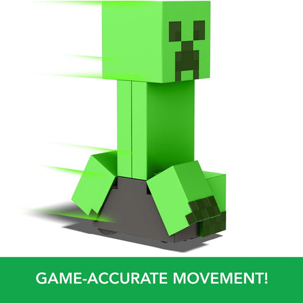 Mattel Minecraft Exploding RC Creeper with Lights & Sounds, 10 Explosion Particles, Game-Authentic Movement & DLC Code
