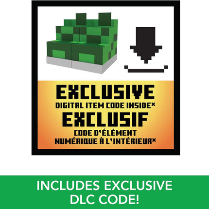 Mattel Minecraft Exploding RC Creeper with Lights & Sounds, 10 Explosion Particles, Game-Authentic Movement & DLC Code