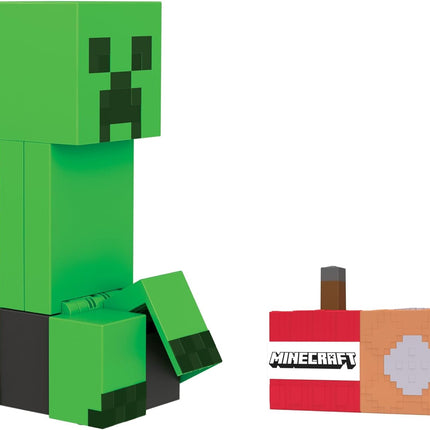 Mattel Minecraft Exploding RC Creeper with Lights & Sounds, 10 Explosion Particles, Game-Authentic Movement & DLC Code
