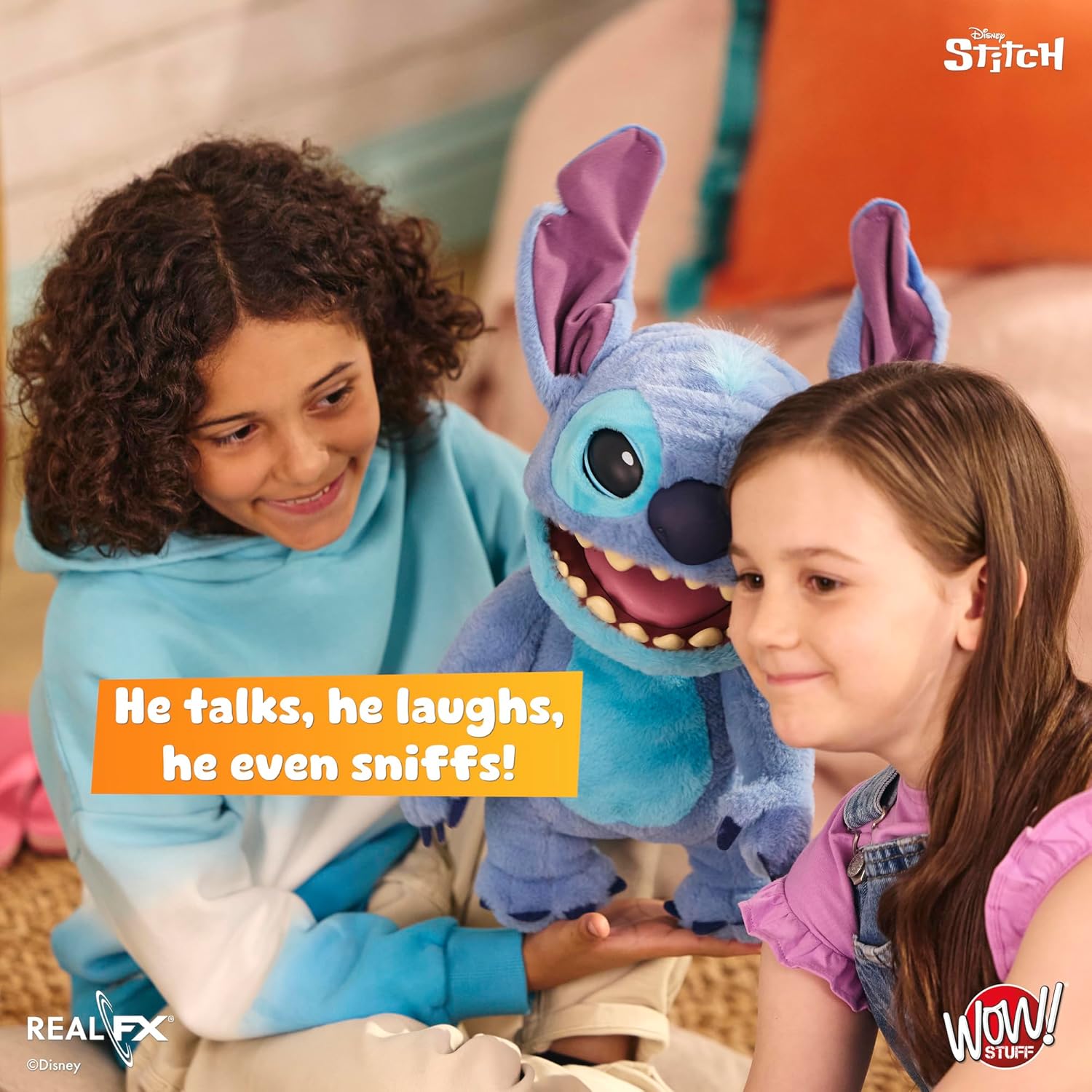 Disney Stitch Puppetronic by RealFX, with a Limited 1st Edition Certificate, Over 100 Action & Sounds