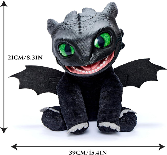 How To Train Your Dragon Toothless Puppetronic by RealFX, 50+ Action & Sounds, 10" High Plush