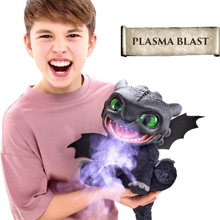 How To Train Your Dragon Toothless Puppetronic by RealFX, 50+ Action & Sounds, 10" High Plush