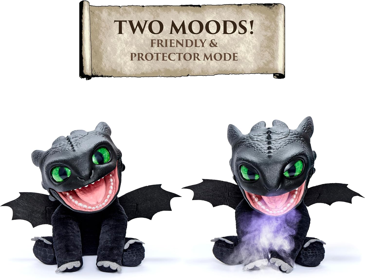 How To Train Your Dragon Toothless Puppetronic by RealFX, 50+ Action & Sounds, 10" High Plush