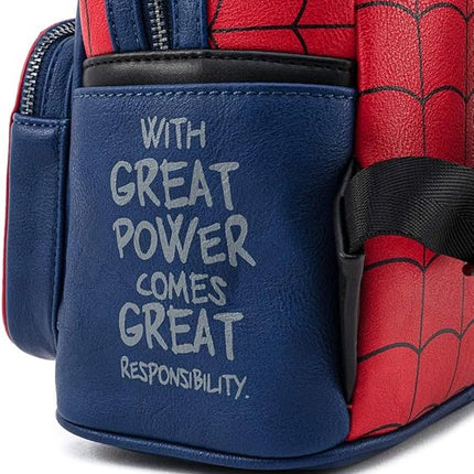 Loungefly Marvel Spider Man Classic Cosplay Womens Double Strap Shoulder Bag Purse