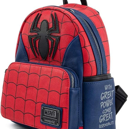 Loungefly Marvel Spider Man Classic Cosplay Womens Double Strap Shoulder Bag Purse
