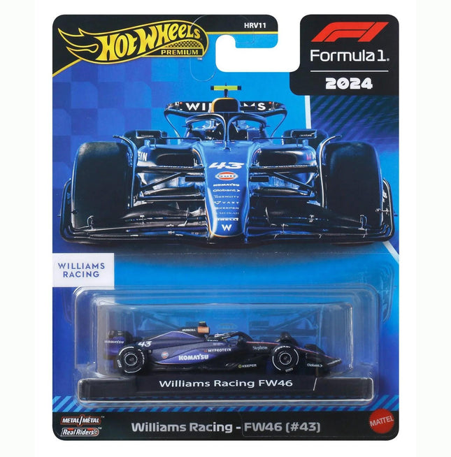 Hot Wheels Premium Formula 1 F1 2024 Williams Racing FW46 #43