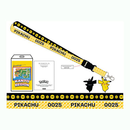 Pokemon Kanto Region Pikachu Lanyard