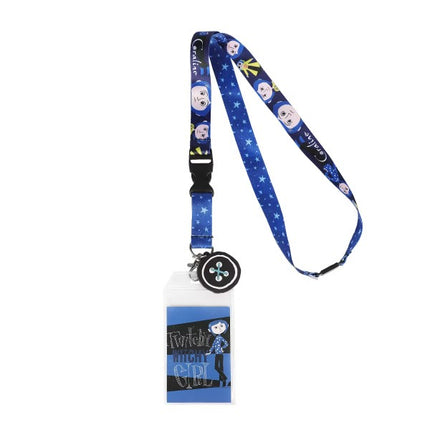 Coraline Twitchy Witchy Girl Lanyard