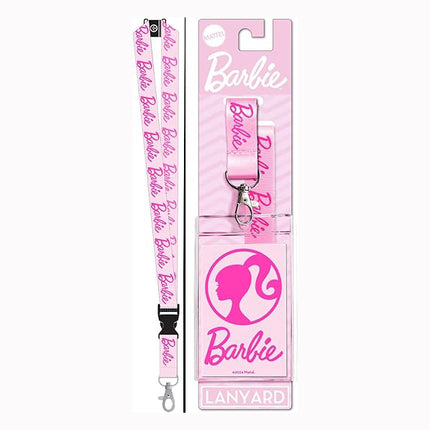 Barbie Logo Reversible Lanyard with Breakaway Clip and ID Holder