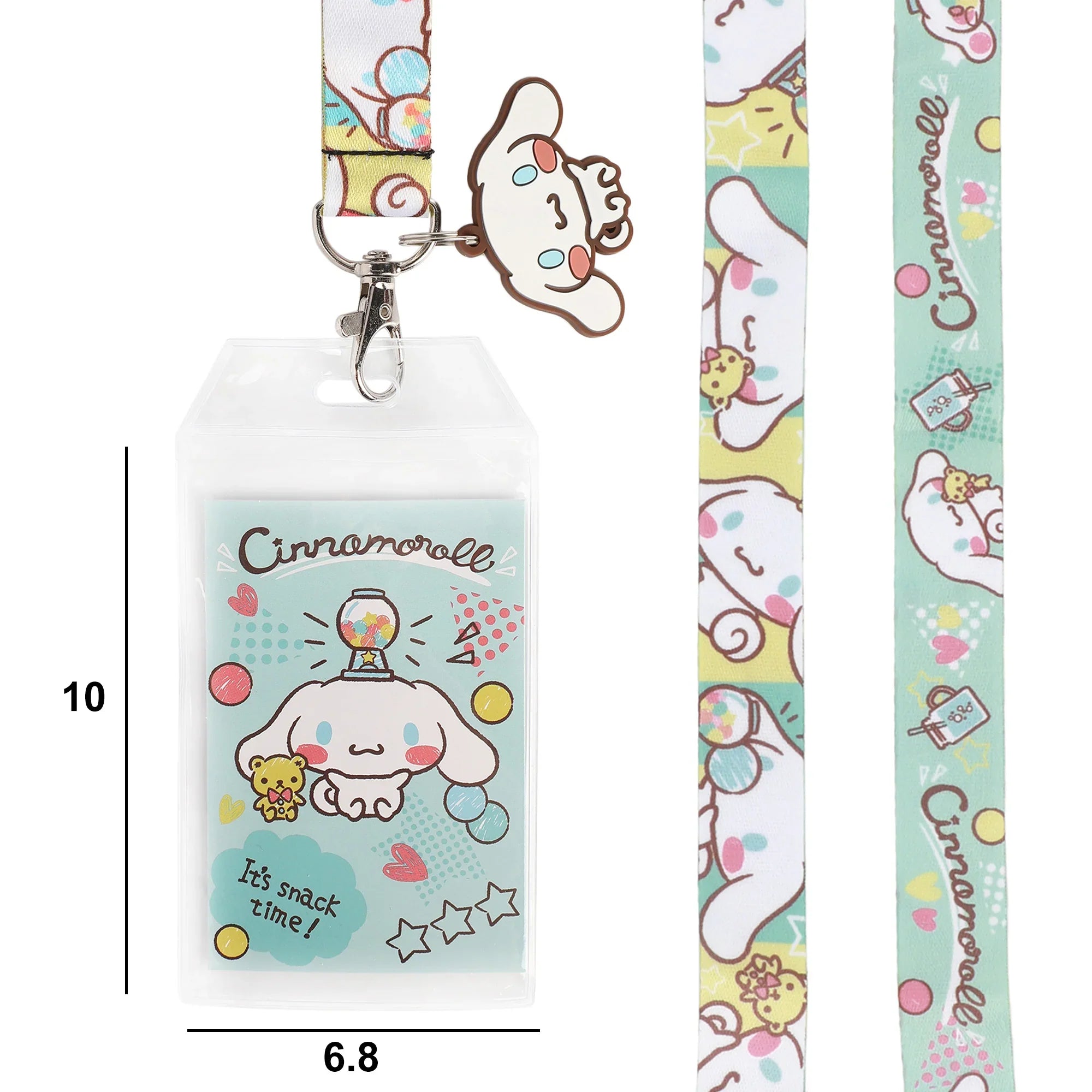 Cinnamoroll Snack Time Lanyard with Charm