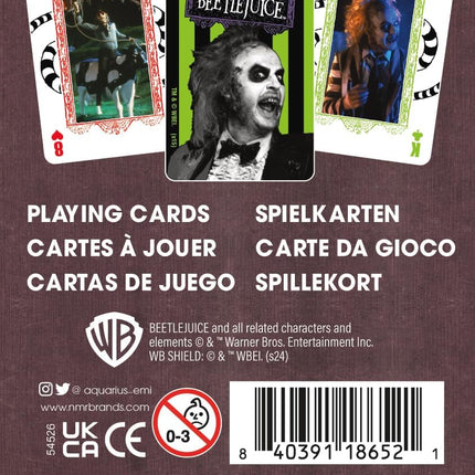 Beetlejuice Recently Deceased Premium Playing Cards - Beetlejuice Themed Deck of Cards
