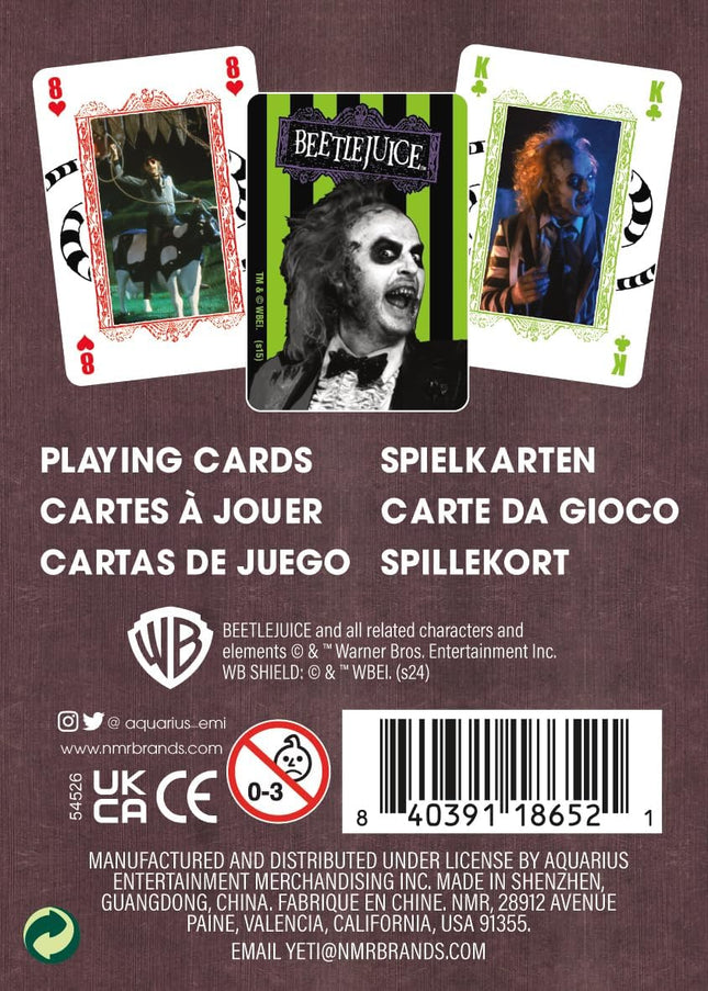 Beetlejuice Recently Deceased Premium Playing Cards - Beetlejuice Themed Deck of Cards