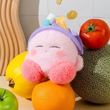 Kirby Fluffy Coin Purse - Secure Kiss-Lock Closure – 5.1 Inch