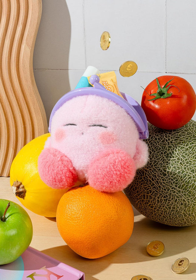 Kirby Fluffy Coin Purse - Secure Kiss-Lock Closure – 5.1 Inch