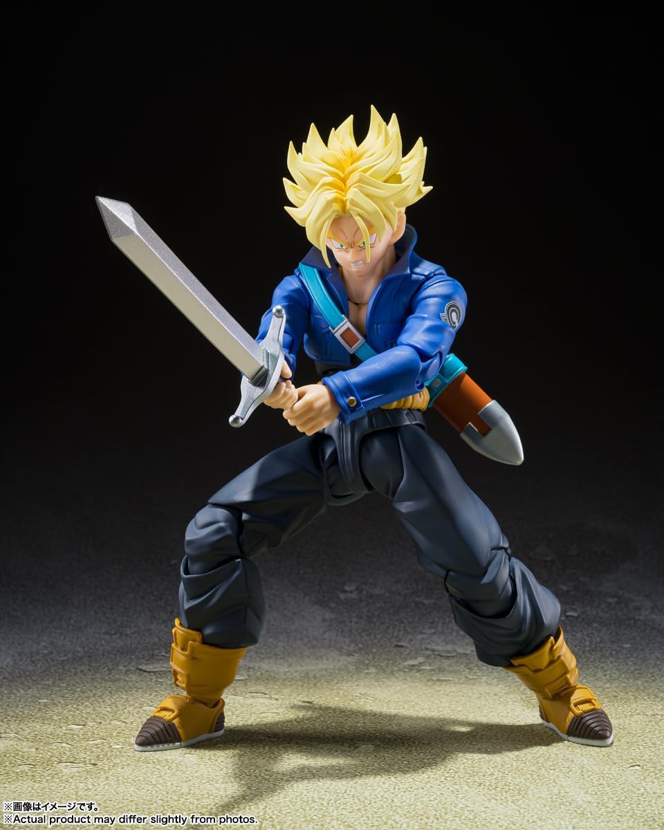 Tamashii Nations S.H. Figuarts Dragon Ball Z - Super Saiyan Trunks (The Boy From The Future) Action Figure