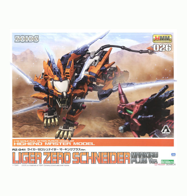 Kotobukiya - Zoids 1/72 Scale RZ-041 Liger Zero Schneider Marking Plus Ver. Plastic Model Kit