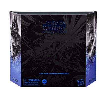 Hasbro Star Wars Black Series Empire Strikes Back Darth Vader and Luke Skywalker 2 Pack 6 Inch Action Figures