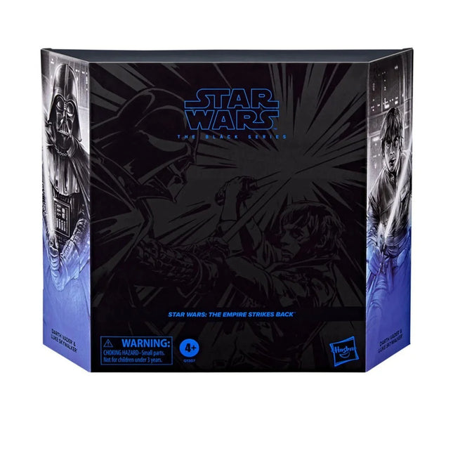 Hasbro Star Wars Black Series Empire Strikes Back Darth Vader and Luke Skywalker 2 Pack 6 Inch Action Figures