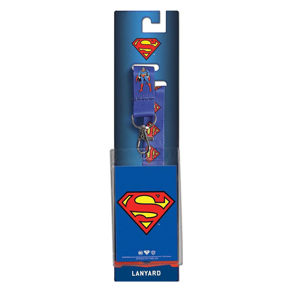 Superman Lanyard Badge Holder, DC Comics Lanyards for ID Badge