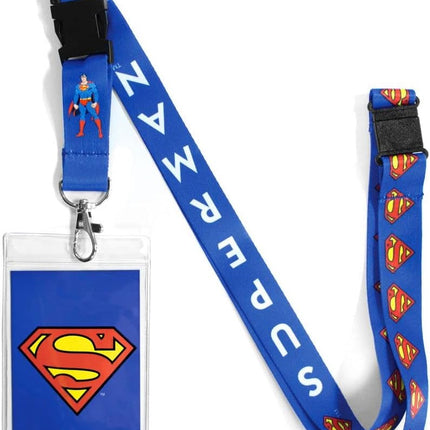 Superman Lanyard Badge Holder, DC Comics Lanyards for ID Badge