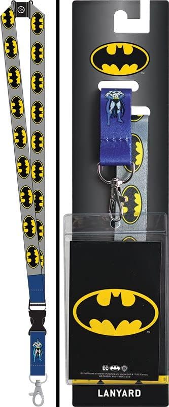 Batman Lanyard Badge Holder, DC Comics Lanyards for ID Badge