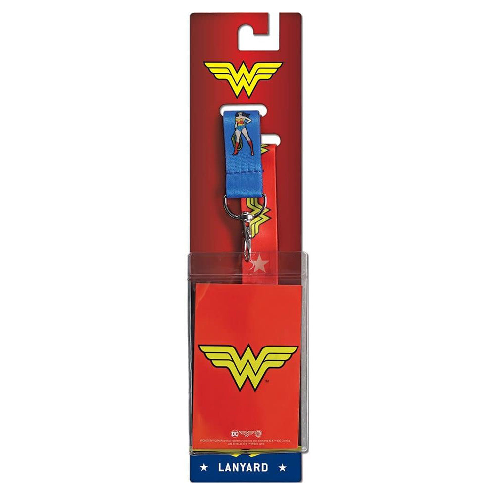 Wonder Woman Lanyard Badge Holder, DC Comics Lanyards for ID Badge