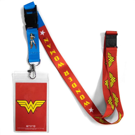 Wonder Woman Lanyard Badge Holder, DC Comics Lanyards for ID Badge