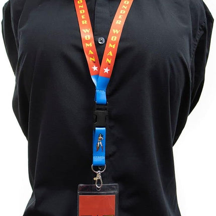 Wonder Woman Lanyard Badge Holder, DC Comics Lanyards for ID Badge