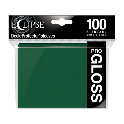 Eclipse PRO-GLOSS Standard Dark Green (100 Sleeves) Sleeve Pack