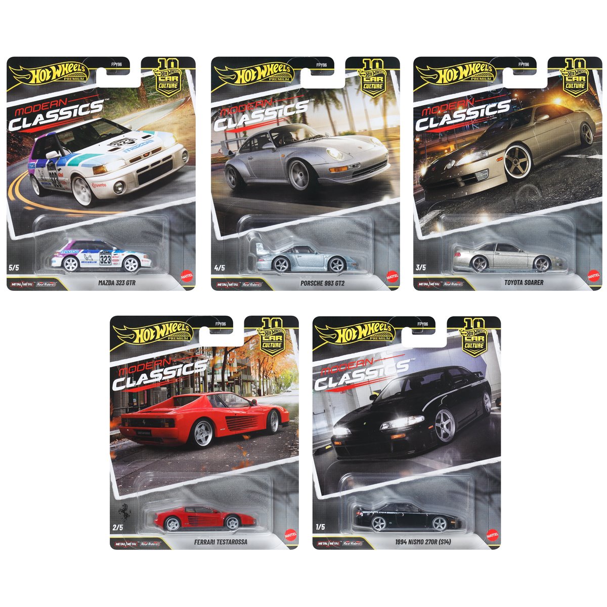 Hot Wheels Premium Modern Classics Die-Cast Cars
