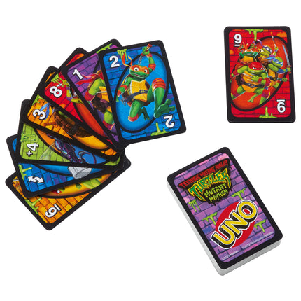 Mattel Games UNO Teenage Mutant Ninja Turtles: Mutant Mayham Card Game for Kids, Adults & Family Nights