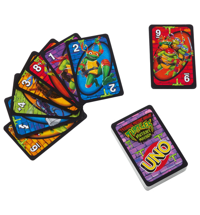 Mattel Games UNO Teenage Mutant Ninja Turtles: Mutant Mayham Card Game for Kids, Adults & Family Nights