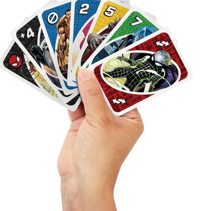 Mattel Games UNO The Amazing Spider-Man Card Game for Kids, Adults & Family Nights