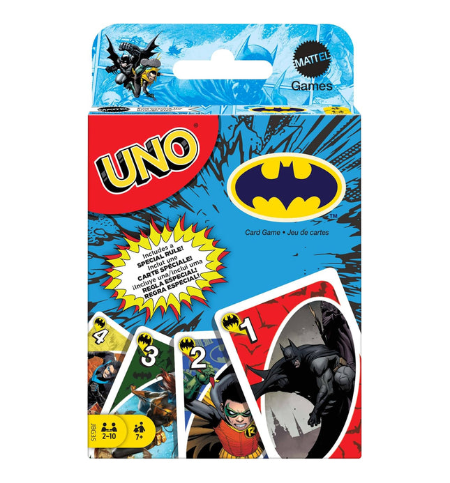 Mattel Games UNO Batman Card Game for Kids, Adults & Family Nights