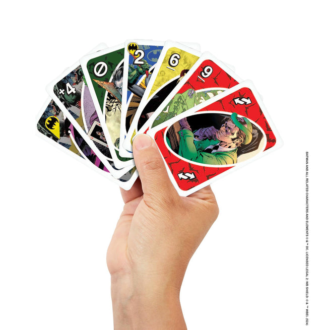 Mattel Games UNO Batman Card Game for Kids, Adults & Family Nights