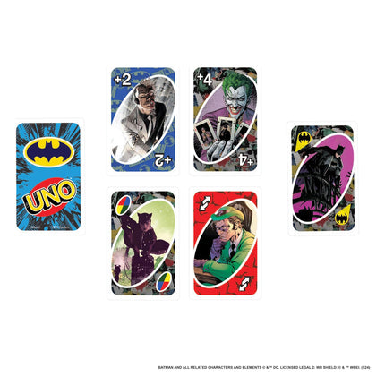 Mattel Games UNO Batman Card Game for Kids, Adults & Family Nights