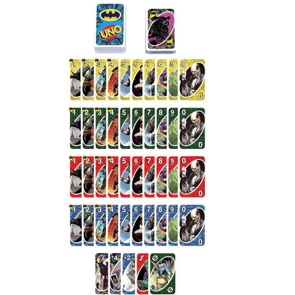 Mattel Games UNO Batman Card Game for Kids, Adults & Family Nights