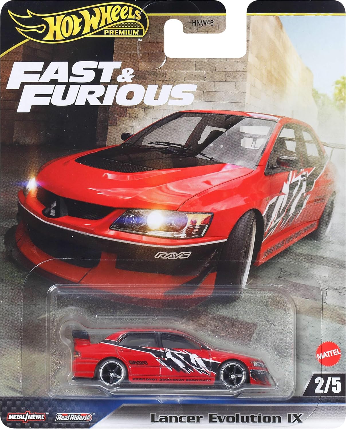 Hot Wheels Premium 1:64 Scale Fast & Furious Collectible Die Cast Metal Toy Cars Model with Rubber Real Riders